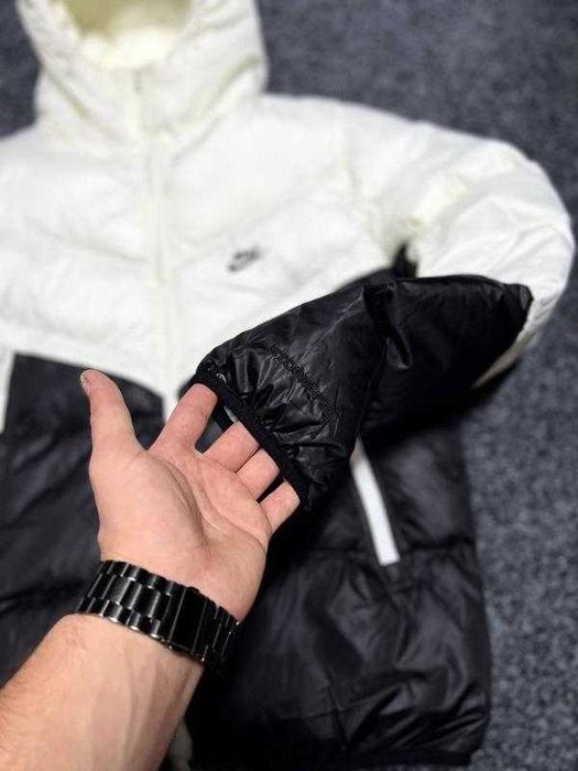 Пуховик NIKE STORM-FIT чорний-хакі / куртка зимова Найк