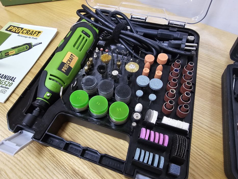 290шт Насадок +Гравер ProCraft +Гибкий вал В Кейсах Гарантия 36мес