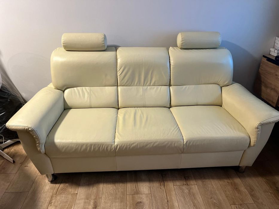 Sofa naturalna skóra