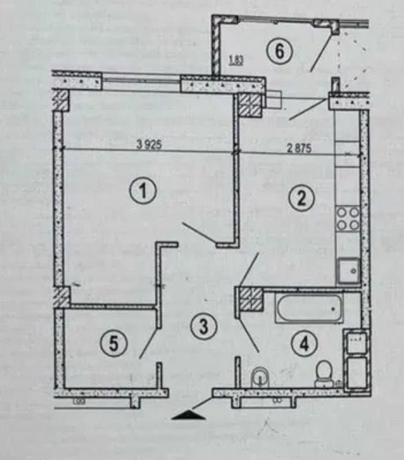 ЖК Меридиан!!! Продам 1 комнатную квартиру 44м2 VW