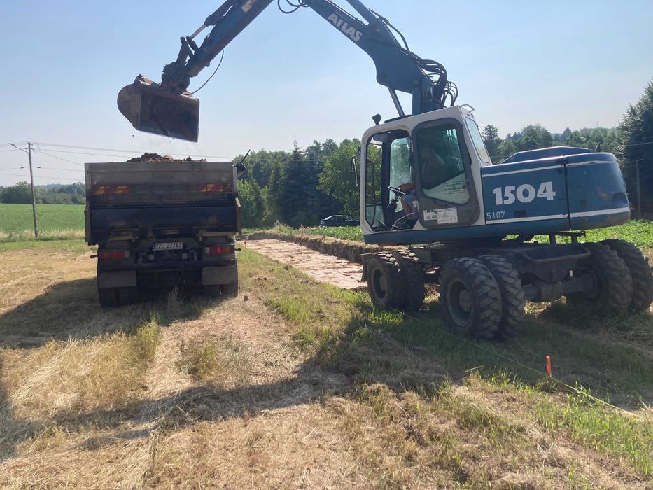 Usługi koparką wywrotką piasek ziemia rozbiórki