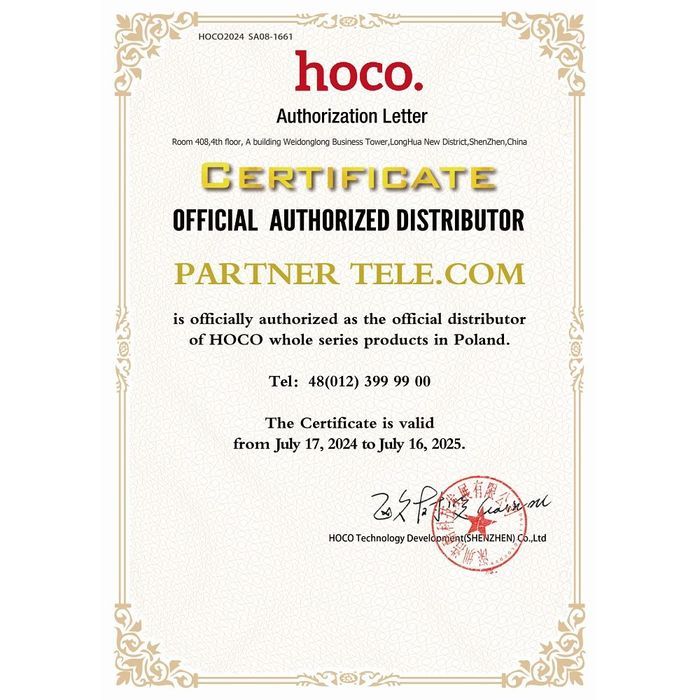 Powerbank Hoco 20000 mAh 2A J128A czarny