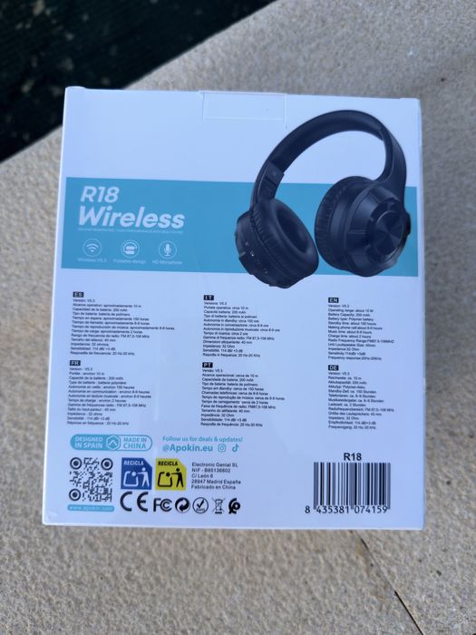 Auscultadores Fones Wirelles Bluetooth