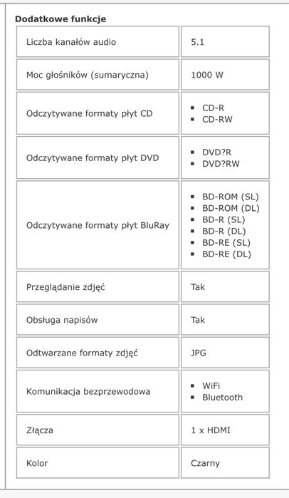 Zestaw kina domowego 5.1 LG Electronics Blu Ray LHB 655