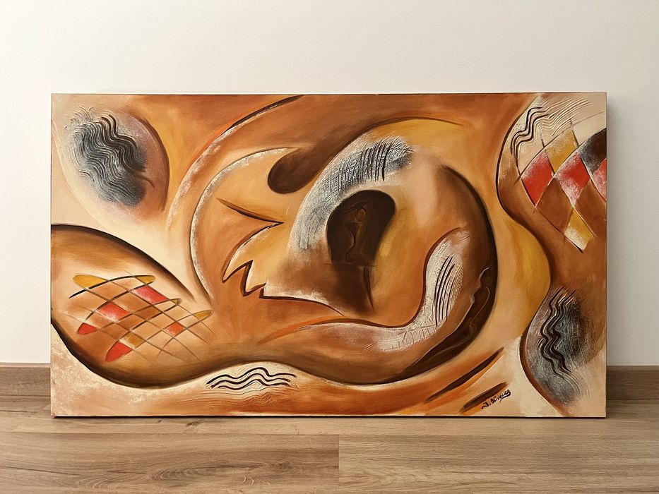 2 Pinturas Abstratas Originais Assinadas – 120×70 cm