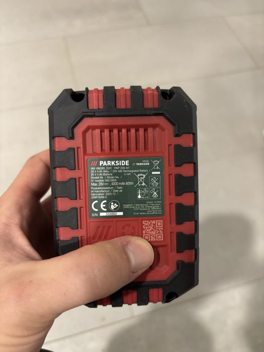 Vendo bateria Parkside 4AH nova