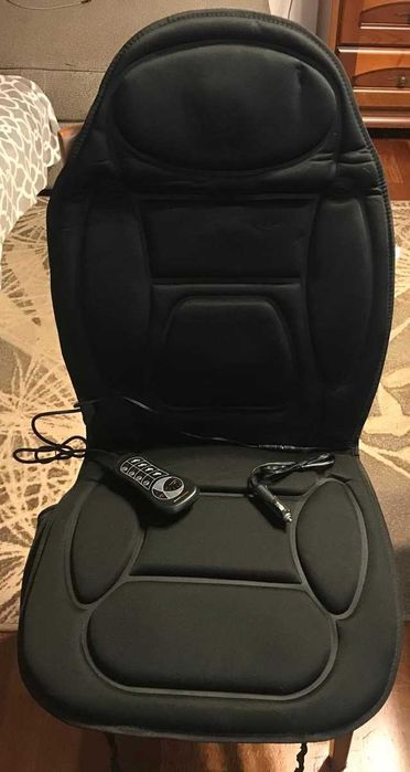 Mata masująca podgrzewana na fotel do samochodu