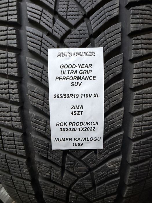 Opony zimowe 265/50R19 110V XL GoodYear UltraGrip Performance Suv