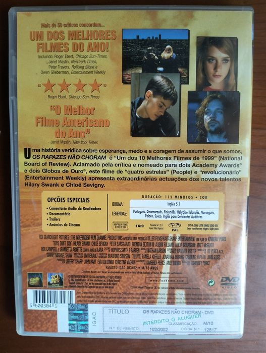 DVD Boys Don't Cry/Os Rapazes não Choram