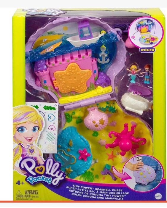 Ігровий набір Поллі Покет Кишеньковий Світ Мушля ракушка Polly Pocket