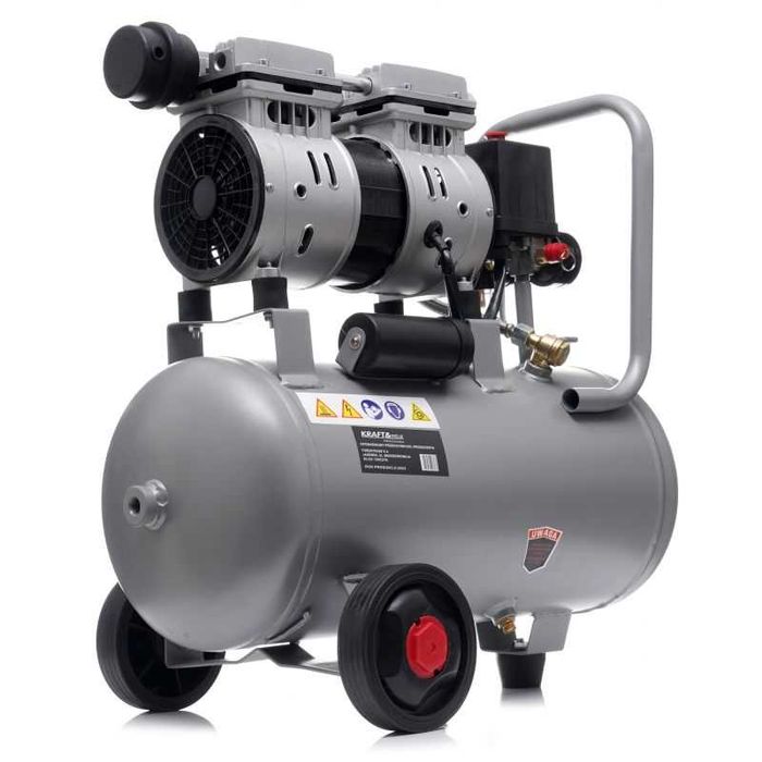 KRAFT&DELE Kompresor Bezolejowy 24l 8 Bar Sprężarka 1200w KD1395