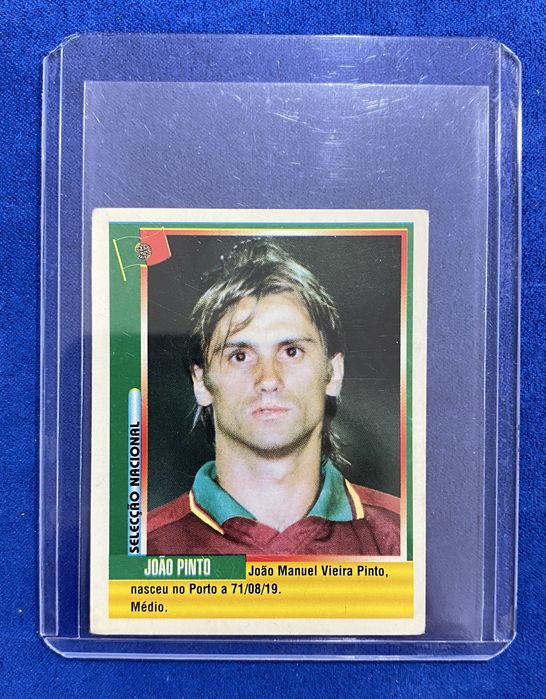 Cromo João Vieira Pinto Portugal 1998-99 Seleção Nacional