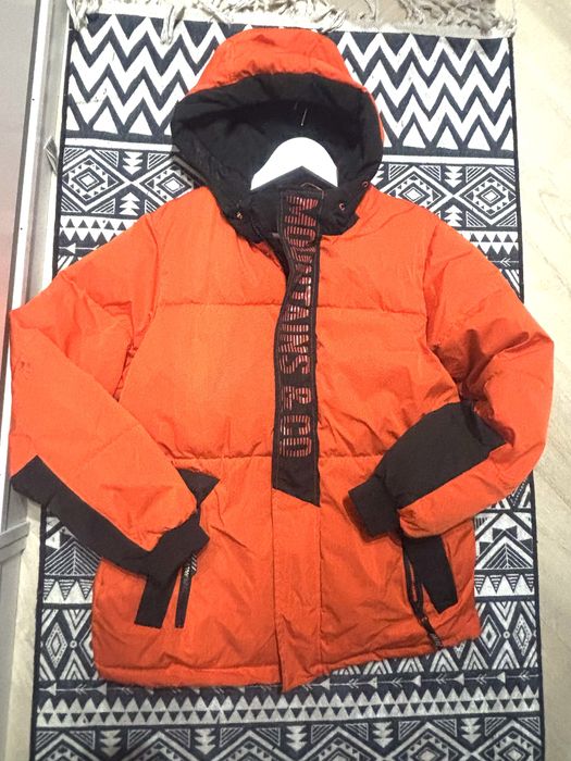Kurtka chłopięca męska rozmiar 170 cm pomarańcz czerń