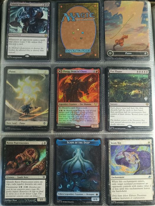 Pequena coleção cartas Magic the Gathering (MTG)