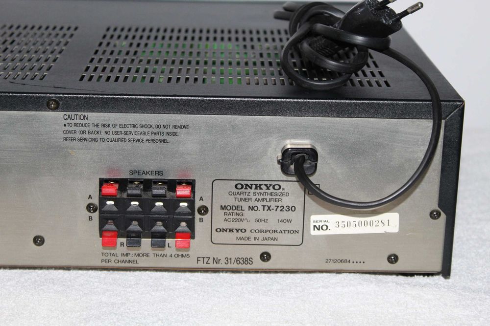 ONKYO TX-7230 Amplituner wzmacniacz stereo Made in Japan Wysyłka