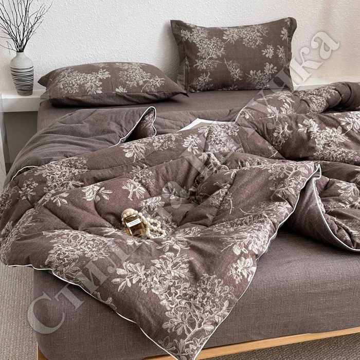 Муслін Постільна білизна з ковдрою, Євро розмір