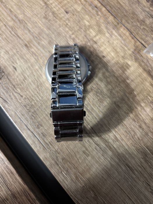 Srebrny zegarek męski