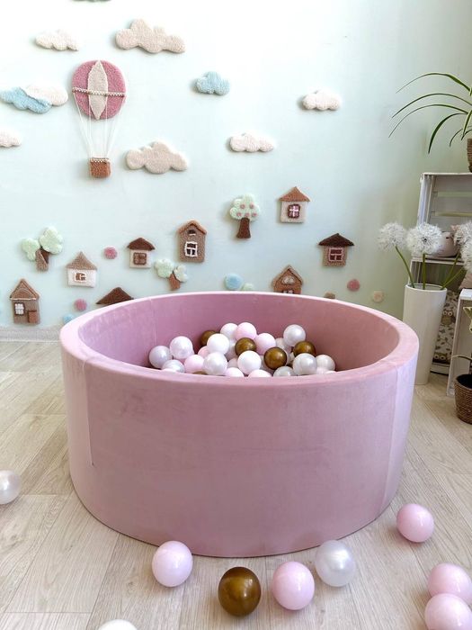 Сухой бассейн серый с шариками и без. Сухий басейн з кульками. Наложка