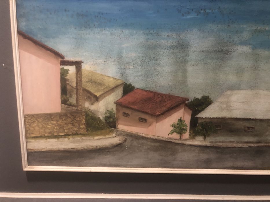 Oleo sobre madeira assindo