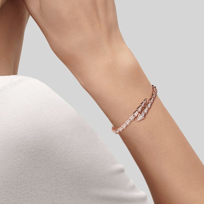 Браслет с бриллиантами 
в стиле BVLGARI Serpenti