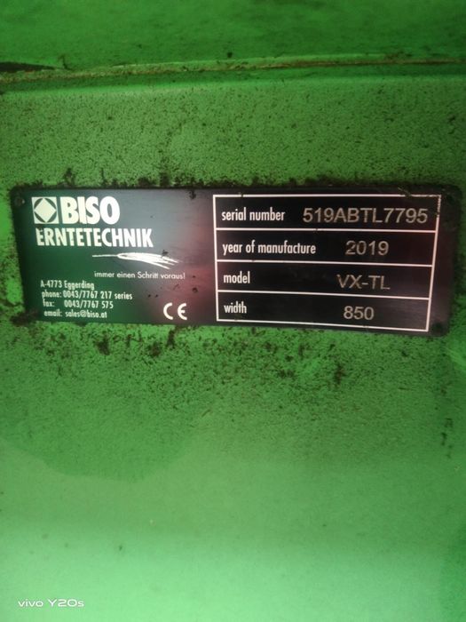 Heder zbożowy Biso z wózkiem