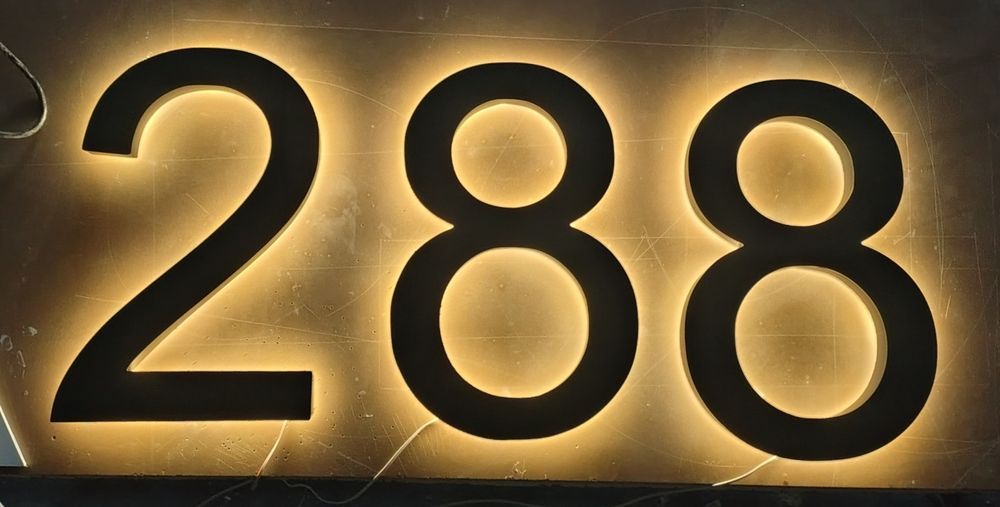 Litery LED podświetlane reklama 3D