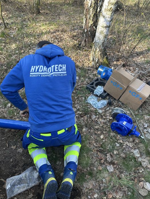 Montaż przyłączy wodnych kanalizacyjnych Wodociągi