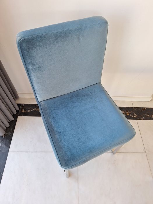 8 Cadeiras jantar em aço inox - Interdesign