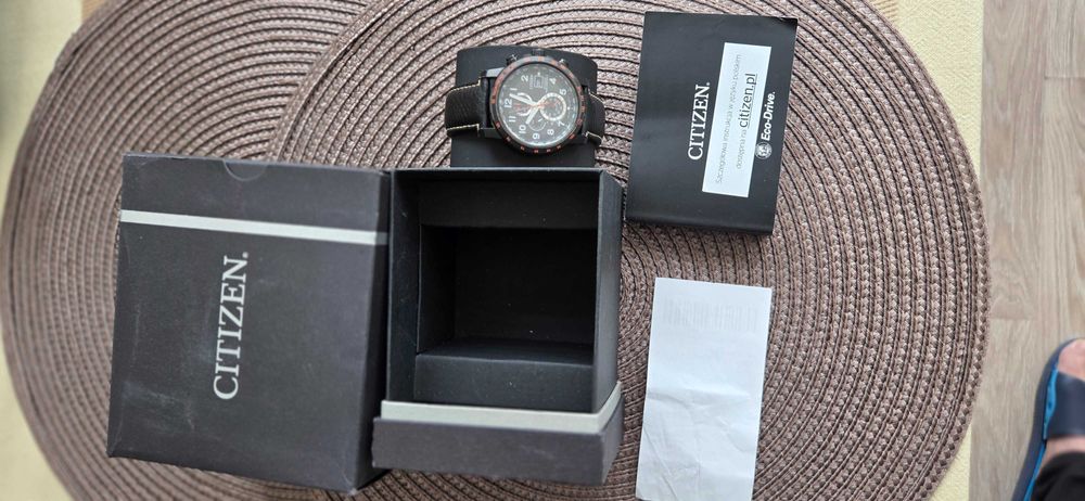 Citizen AT 8125-05E ,Radio-Control , szafir, Eco-Drive, WR.200m