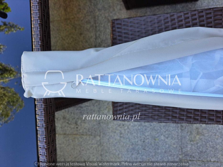 Komplet Mebli Ogrodowych Brąz Technorattanowych Zestaw na Taras/Ogród