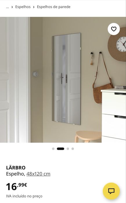 Espelho IKEA sem moldura