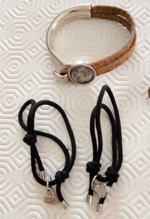 Molas de cabelo e pulseiras, lote por 5€