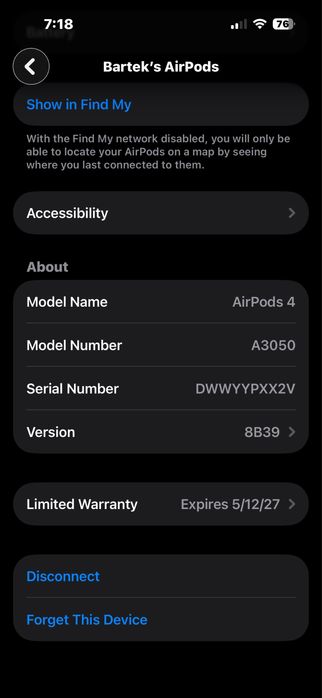 Apple AirPods 4 NOWE gwarancja 2027