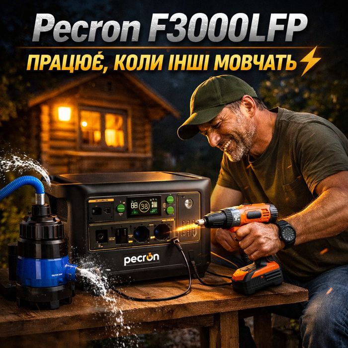 Зарядна станція Pecron F3000 3600Вт НАЙНИЖЧА ЦІНА 44999 в Україні ДБЖ дім