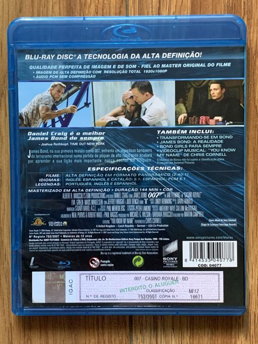 Blu-ray - Casino Royale - 007 - James Bond