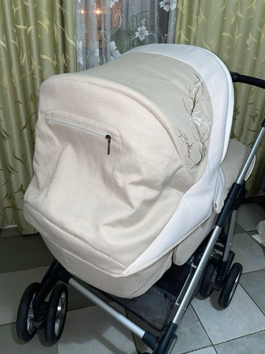 коляска 2 в 1 Silver Cross Sleepover Elegance Sport, беж