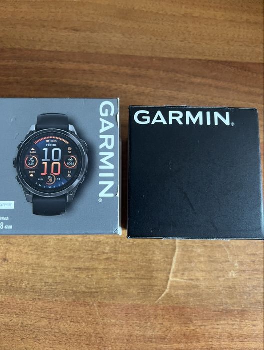 Nowy Garmin Fenix 8 47mm AMOLED Sapphire Titanium tytan czarny Carbon Gray folia