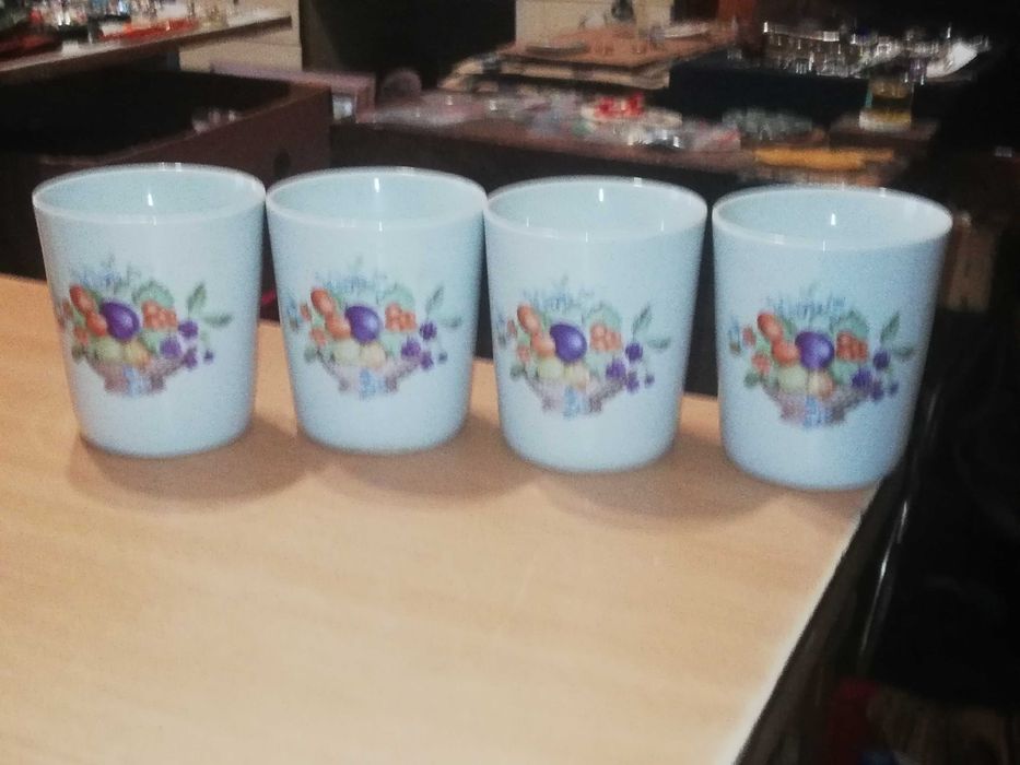 Kubki porcelanowe z Chodzieży PRL                M