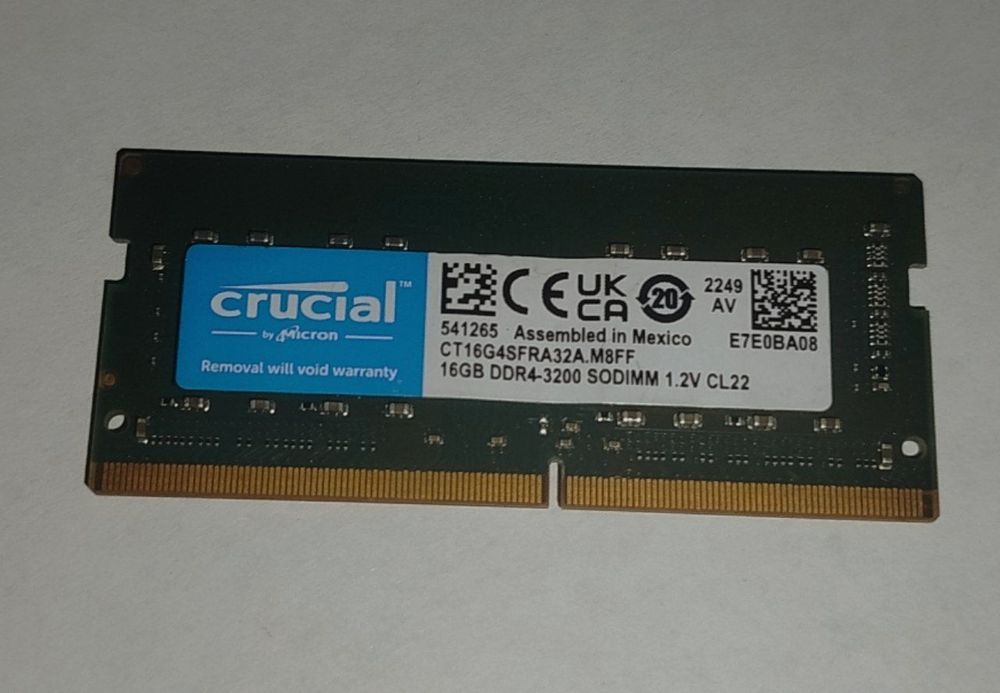 Crucial 16GB DDR4-3200 SODIMM