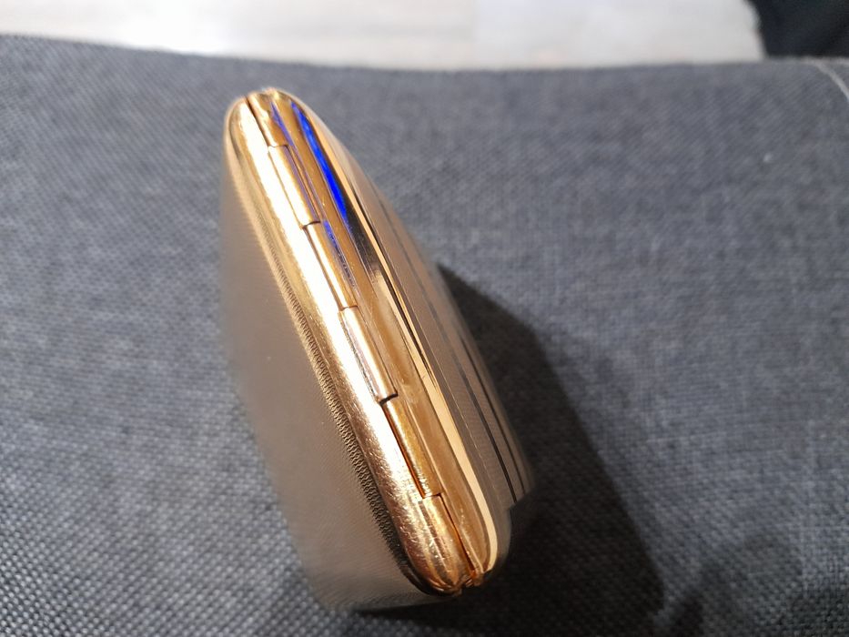 Stara papierośnica pozłacana sprawna Poznań Ławica