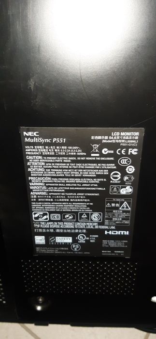 Telawizor-NEC MultiSync P551