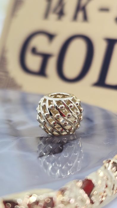 Złoty charms do bransoletki modułowej próba 585 14k