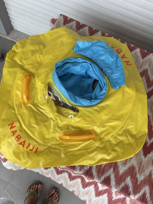 NABAIJI Boia-cadeira de natação com pegas para bebé 7-11kg - amarelo
