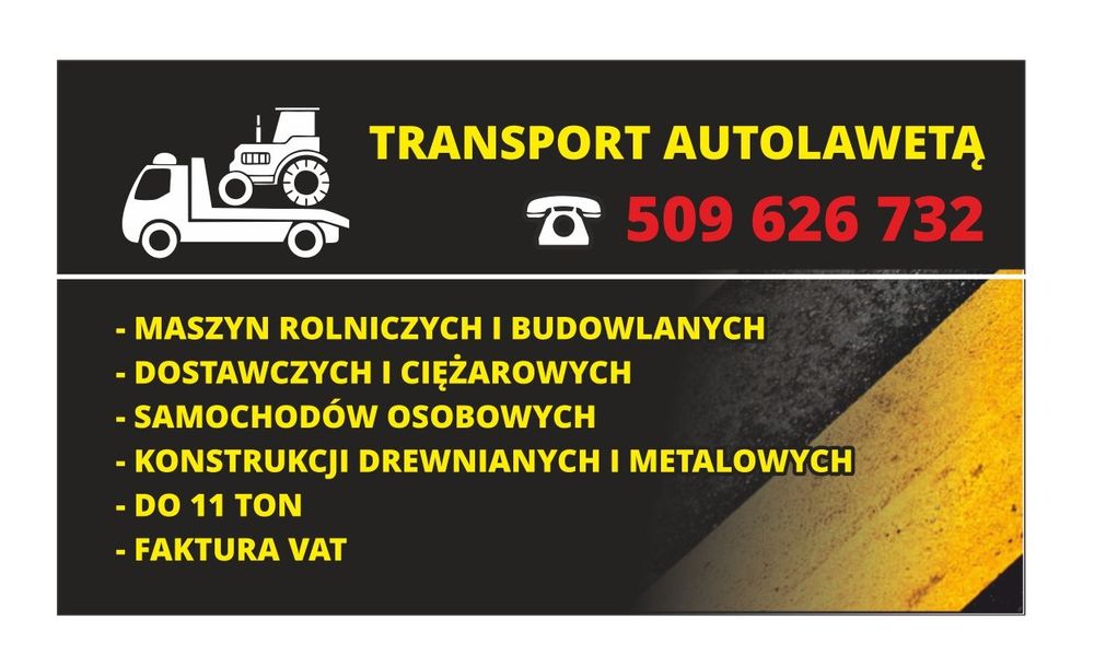 Laweta autolaweta transport holowanie pomoc drogowa ciągnik turobin
