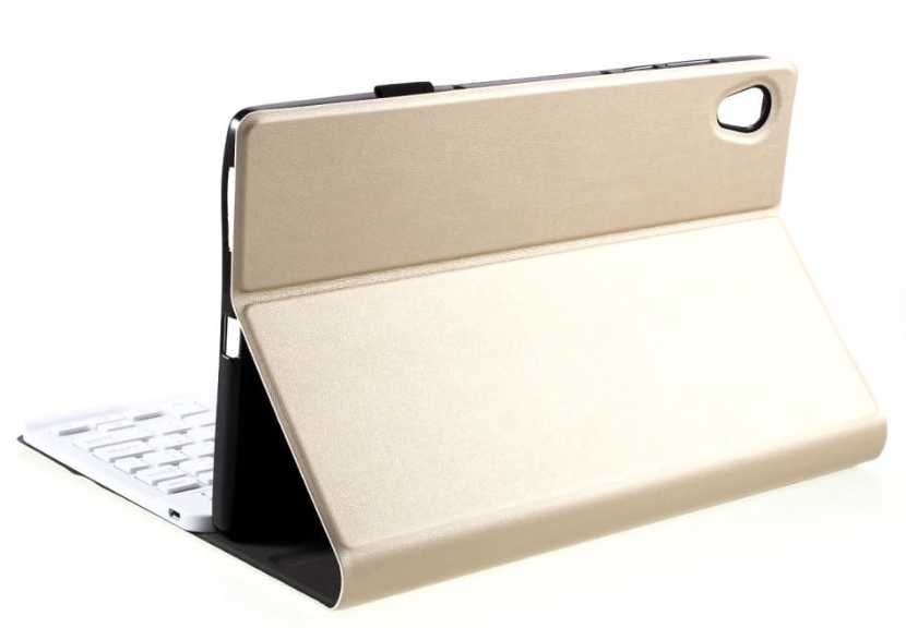 Złote Etui z Klawiaturą do Lenovo Tab M10 HD Gen 2 X306F