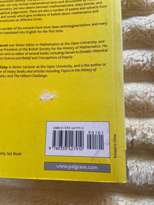 The History of Mathematics - The reader