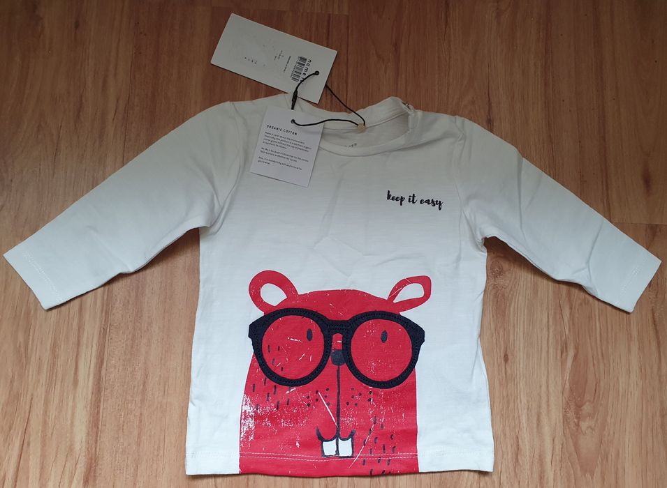T-shirt/Koszulka z długim rękawem marki Name It (62-68cm)