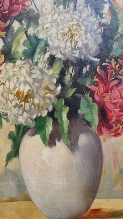 Chryzantemy w wazonie, H.A.Volkwein