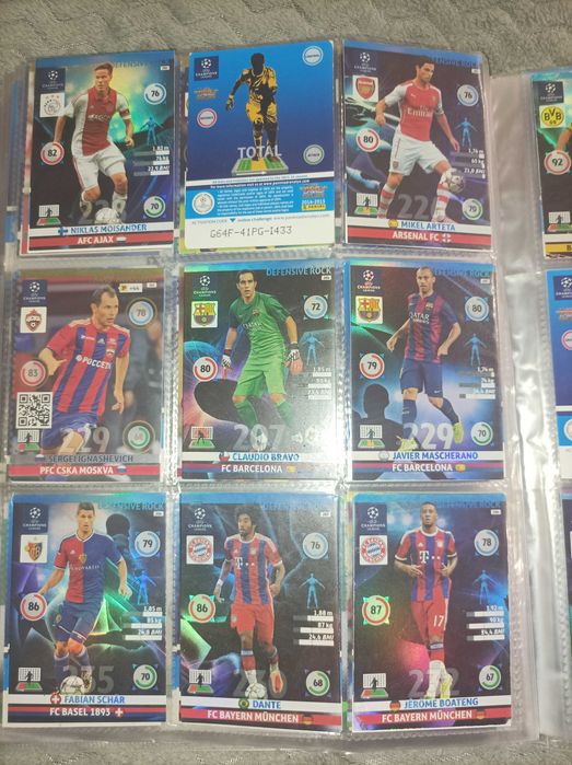 Wszystkie karty kolekcjonerskie Champions League 2014/2015 OPIS