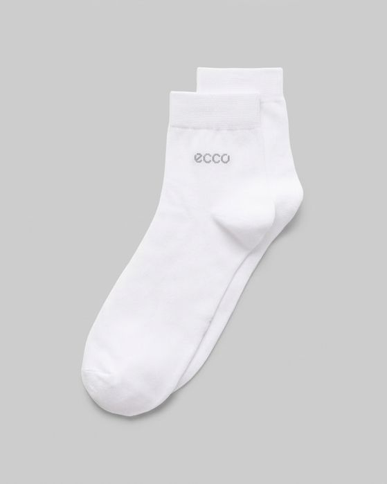 skarpetki ECCO Classic Ankle Cut, 3 Pack, do kostki, biały, EU 43-46